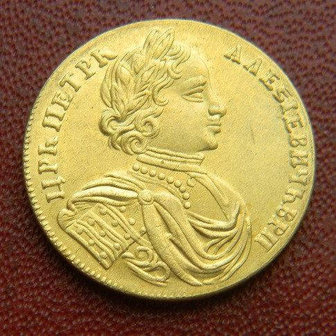 

ДВОЙНОЙ ЧЕРВОНЕЦ ПЕТРА I 1714 Г.