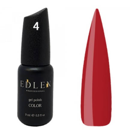 

Гель-лак Edlen №4 (сочный красный, эмаль), 9 мл