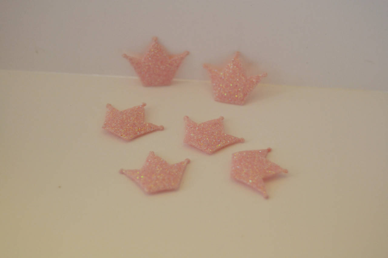 

Аплікація Корона-міні, 1,4*1,6см, кольор- ніжно рожевий