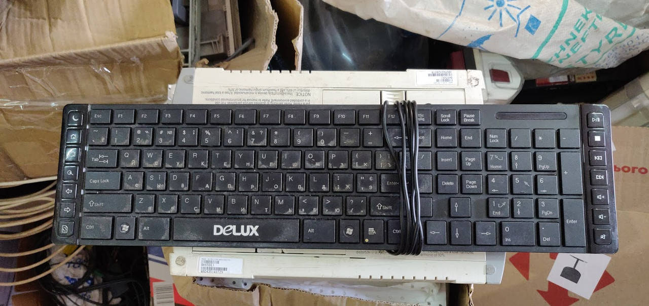 

Мультимедийная брендовая клавиатура Delux K1200 USB № 200907, Черный