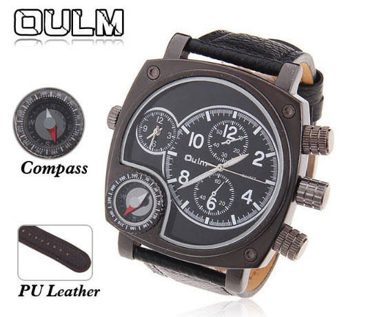 

Мужские классические наручные часы OULM 9526 Steel