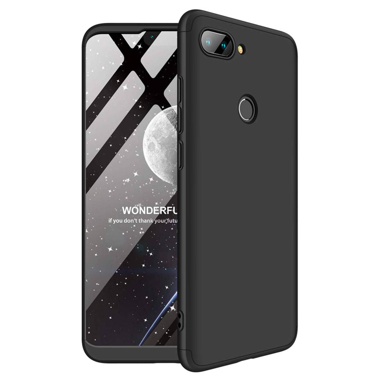 

Чехол GKK 360 для Xiaomi Mi 8 Lite бампер оригинальный Black, Черный
