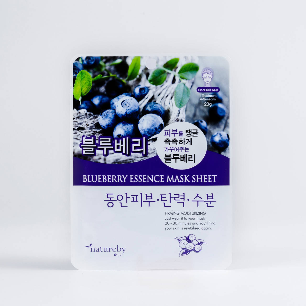 

Тканевая маска с экстрактом голубики Netureby Blueberry