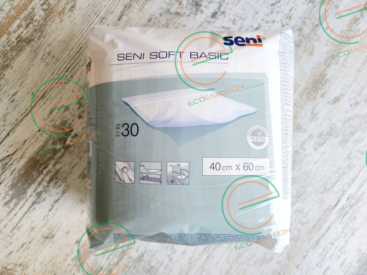 

Одноразовые пелёнки Seni Soft Basic 40x60 см, 30 шт./упак.