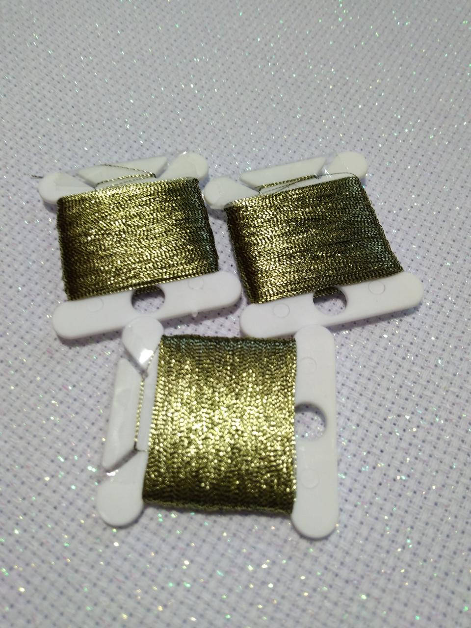 

Люрекс, цвет оливковый. (50м)