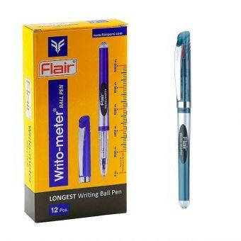 

Ручка черная шариковая «Writometer» «10-км» Flair ORIGINAL