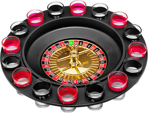 

Алкогольная рулетка, на 16 рюмок, черный корпус (Drinking Roulette Set)