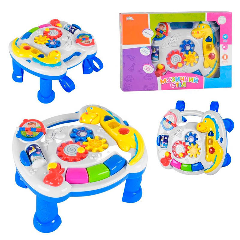 

Игровой столик UKA-A0020 на ножках, звук, свет, укр. песня, в коробке, Разные цвета