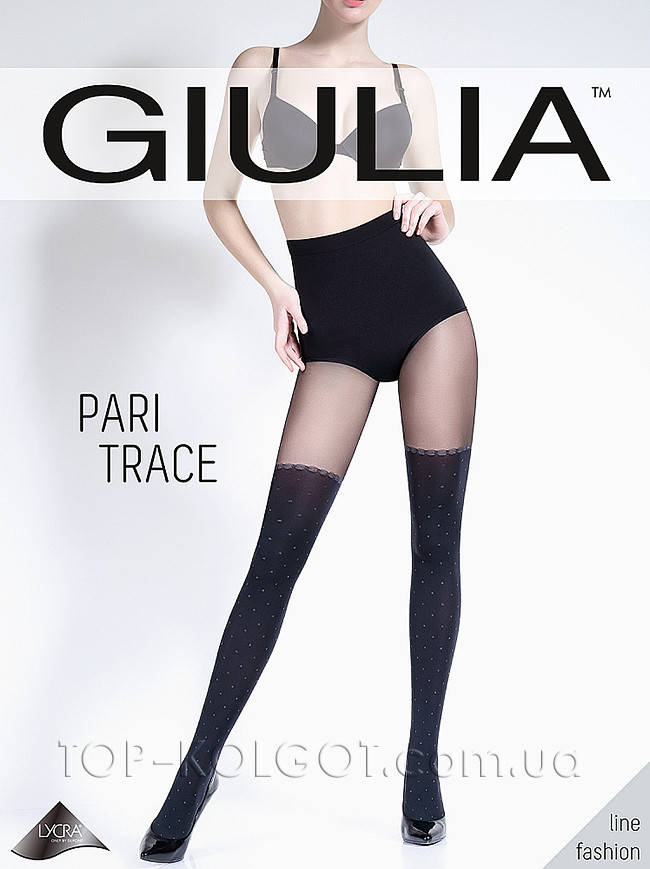 

Колготки с имитацией чулок GIULIA Pari Trace 60 model 2 , NERO (черный