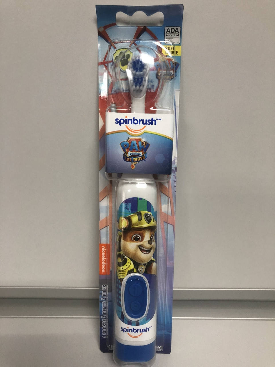 

Детская электрическая зубная щетка Spinbrush Щенячий Патруль Крепыш Электрощетка