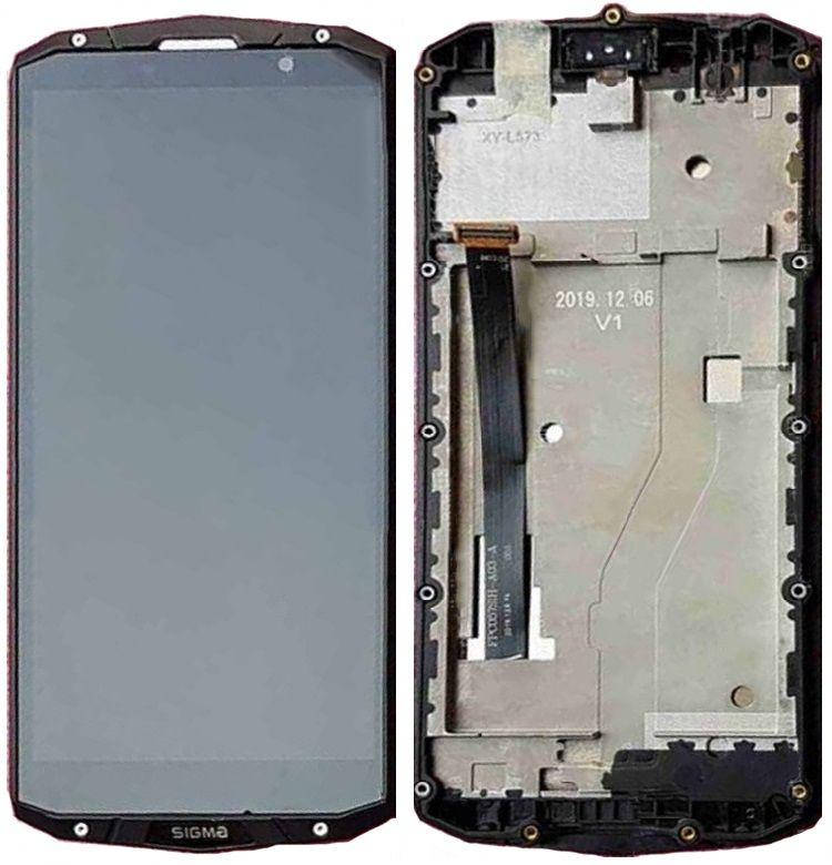 

Дисплей Sigma mobile X-treme PQ54 с тачскрином и рамкой, оригинал, черный