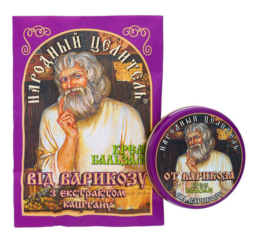 

От варикоза с экстрактом каштана крем бальзам 10 г Народный Целитель