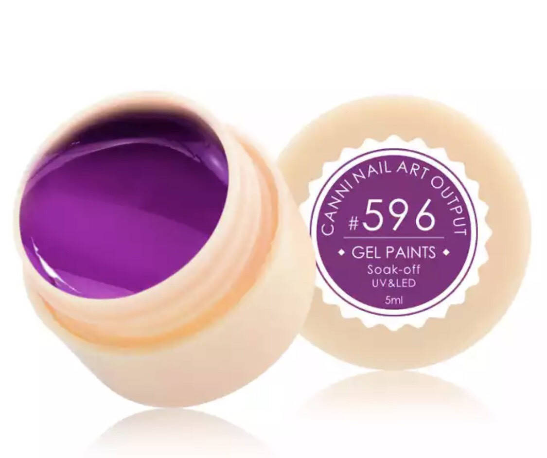 

Гель-краска CANNI 596 (розово-сливовый), 5 мл