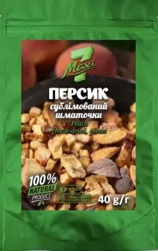 

Персик сублимированный кусочки 40г