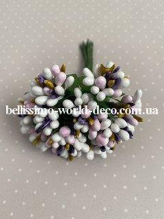 

Сложные тычинки, Белые, розовые, сиреневые, желтые, 12 шт. на проволоке