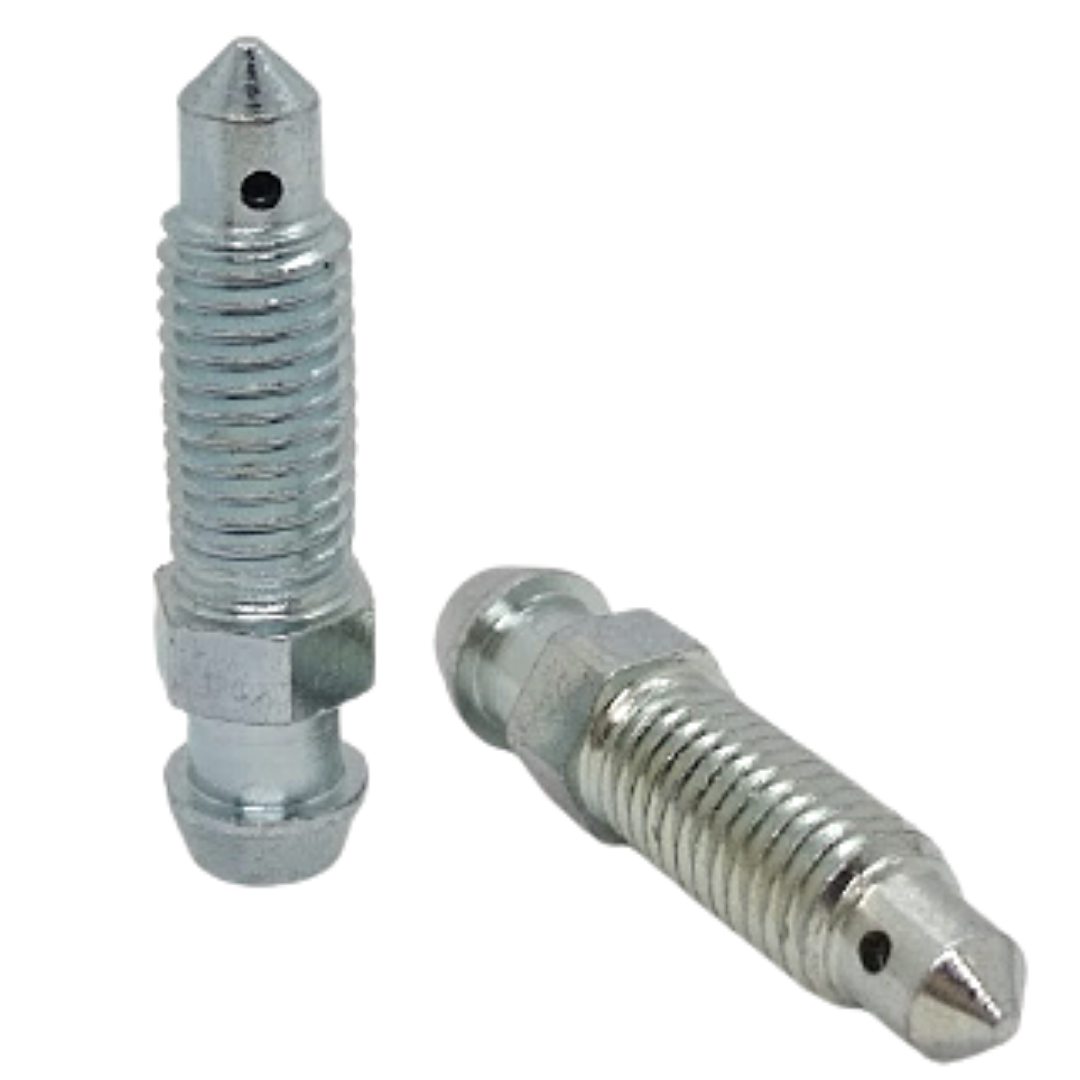

Штуцер прокачки тормозов 1/4" x 28 UNF. Длина 28,0 мм. Ключ 7 мм.