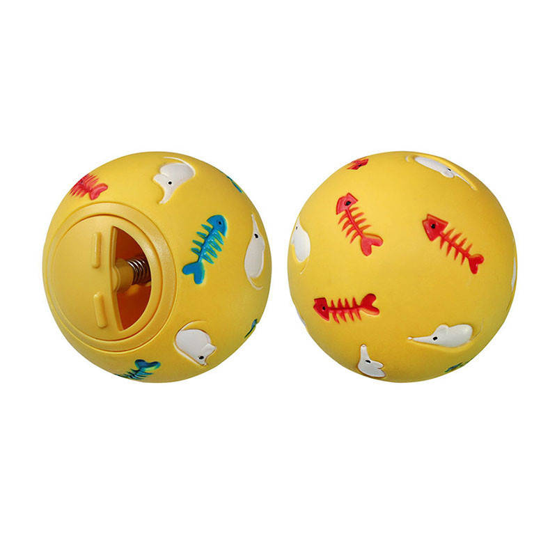 

Игрушка для кошек ZooMax мяч-кормушка с рыбками 7.5 см.