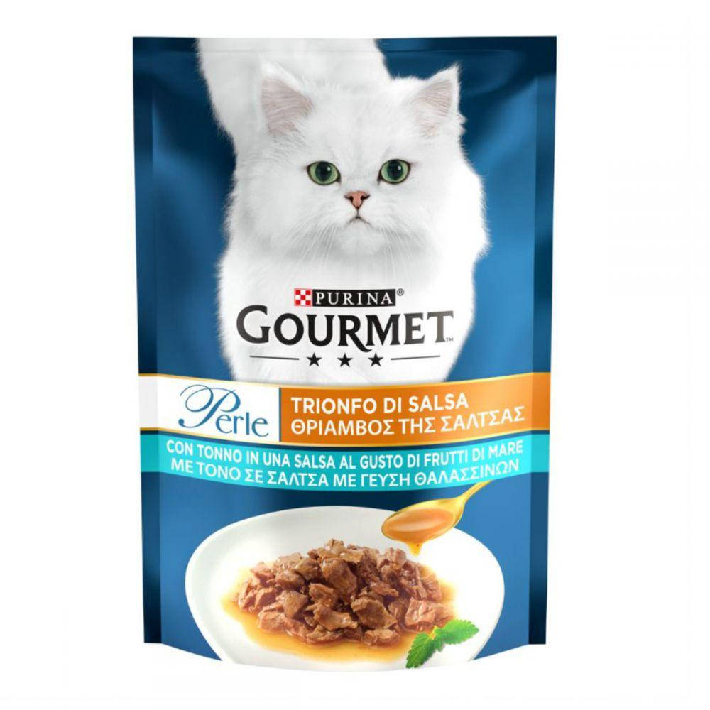 

Gourmet Perle консерва для кішок міні філе в соусі з тунцем 85 г