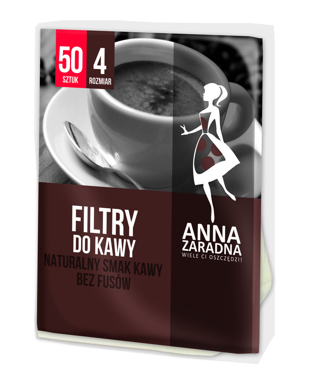 

Фильтры Anna Zaradna для кофе №4 50 шт