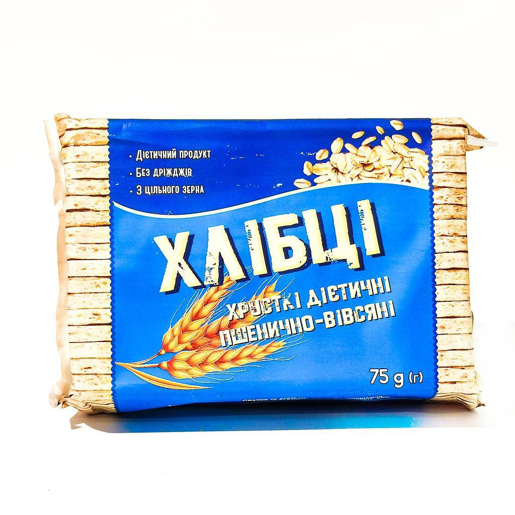 

Хлібці хрусткі пшенично-вівсяні 75г Лавка здоров'я