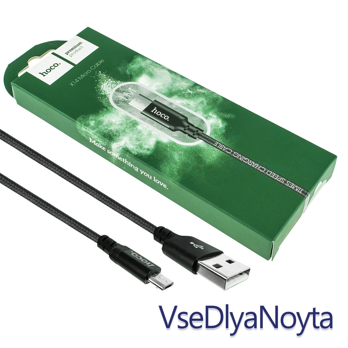 

Кабель HOCO X14 Times Speed для MicroUSB , черный , 1м