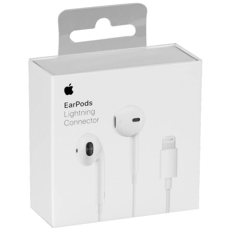 

Наушники с микрофоном iPhone 7, 7 Plus, 8, 8 Plus Lightning Белый Сервисный Оригинал (пульт + микрофон)