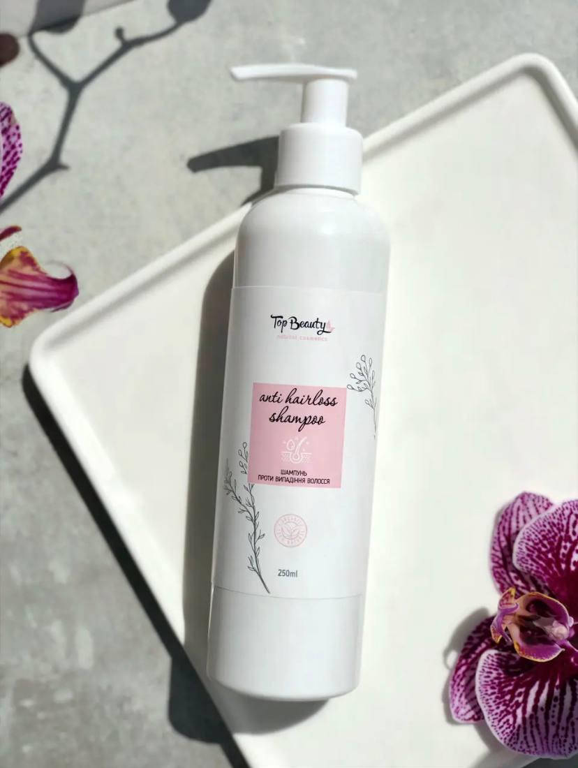 

Бессульфатный шампунь против выпадения и роста волос от Top Beauty