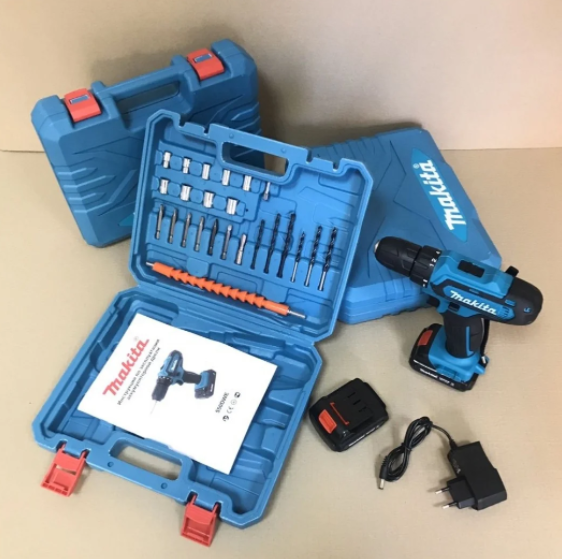 

Шуруповерт аккумуляторный Makita DF331D 24V 5A/h Li-on с набором инструментов