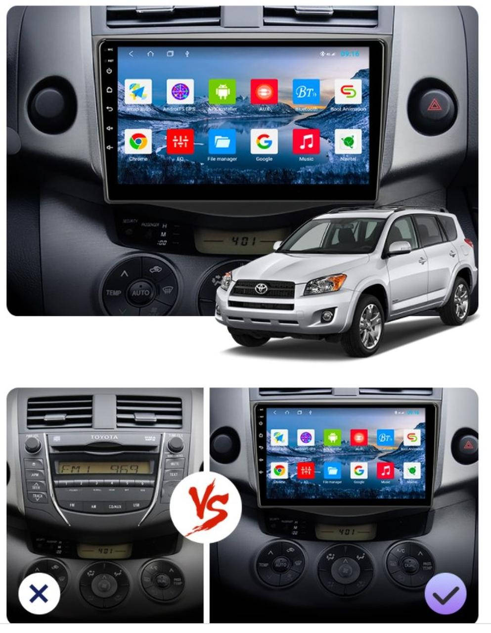 

Штатная Android Магнитола на Toyota Rav4 2006-2013 Model 3G-WiFi-solution