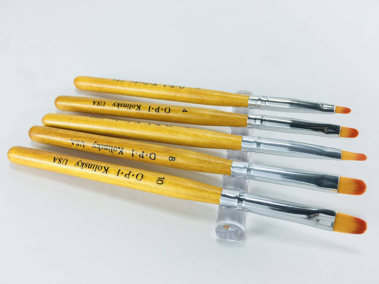 

Кисть для геля OPI овал с деревянной ручкой, 1шт.