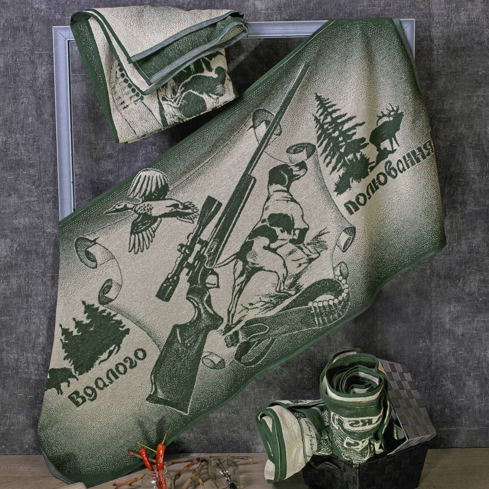 

Полотенце махровое Речицкий текстиль Вдалого полювання 67х150 см