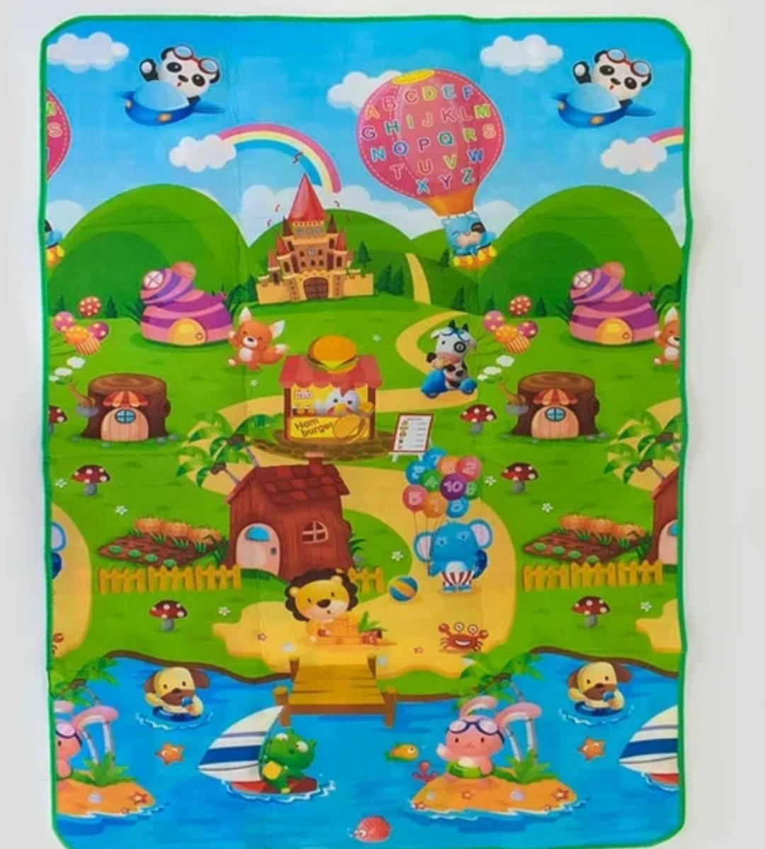 

Игровой многофункциональный двусторонний коврик для детей 36559