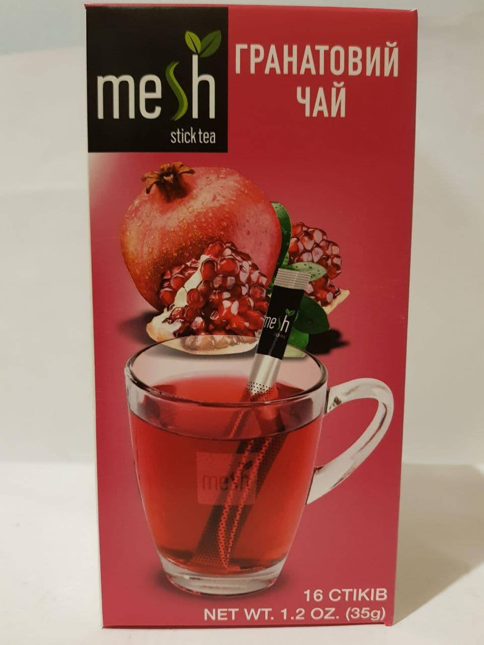 

Чай фруктовый гранатовый Mesh stics Мэш в стиках 16 шт по 2,2 г