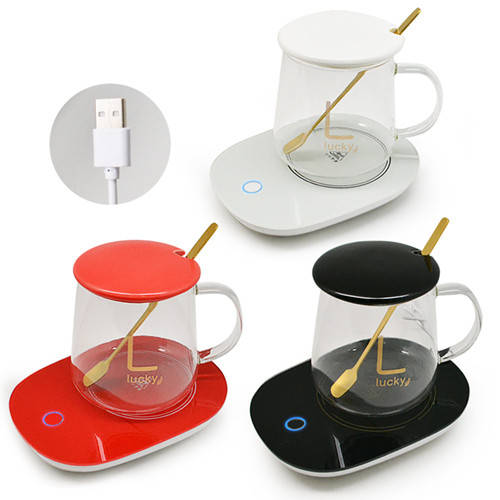 

Чашка на USB-подставке с подогревом (до +55 °С) Lucky 500мл