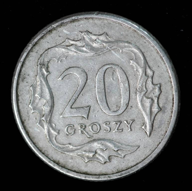 

Монета Польши 20 грошей 1997 г.