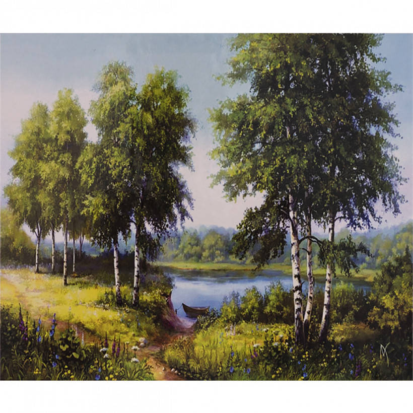 

Алмазная мозаика 40х50 см DIY Березы (SL 75504)