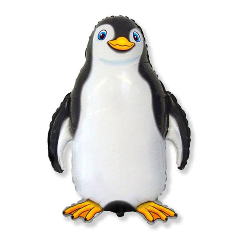 

Фольгированный шар фигура Пингвин черный 32" 901745 Flexmetal