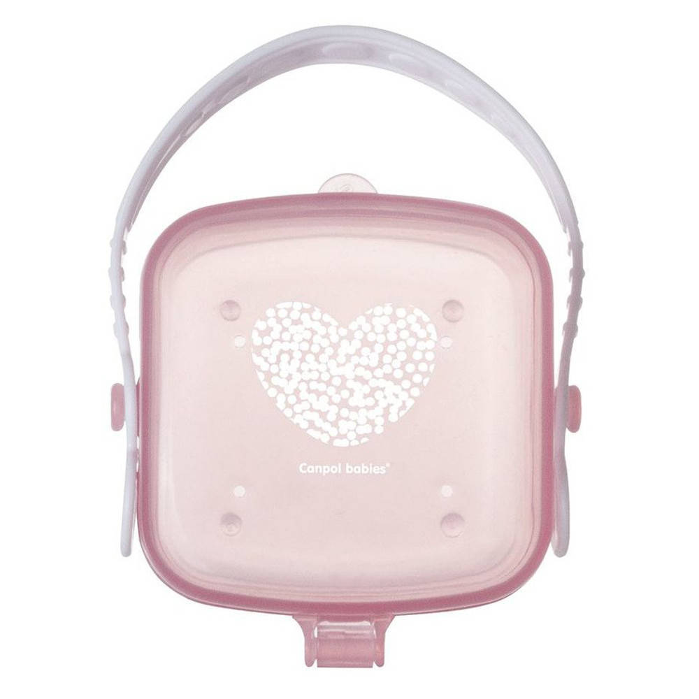 

Футляр для пустышки розовый Canpol Babies Pastelove (5903407560137)