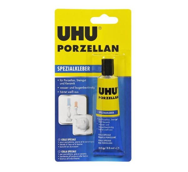 

Клей UHU секундный для фарфора и керамики Porzellan Keramik - 30г