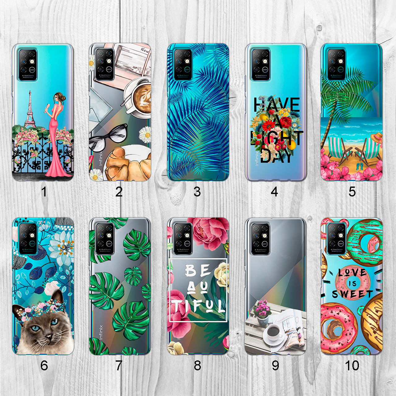 

Силиконовый чехол с рисунком для Infinix Note 8 (new collection)
