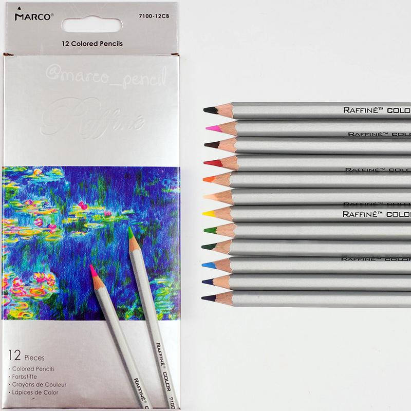 

Карандаши цветные Marco Raffine 12 цветов шестигранные арт.7100-12, Разные цвета