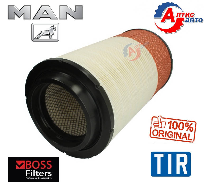 

Фильтр воздушный Man Tga, Tgx, Tgs для грузовиков Ман D0836 LF 41-ISM420E-30 04.00