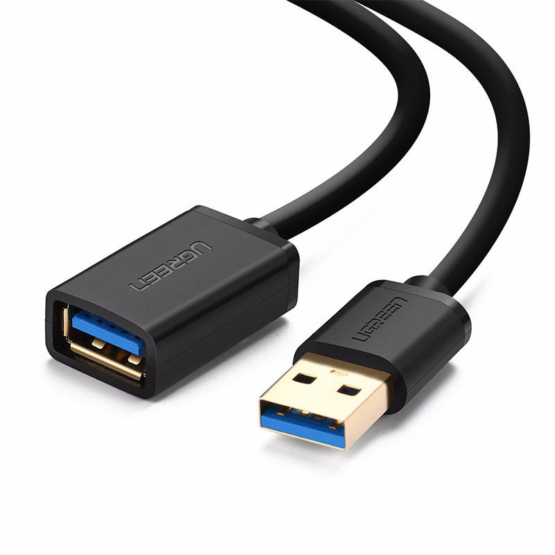 

USB кабель удлинитель Ugreen USB 3.0 US129 (AM / AF штекер - гнездо, Черный, 0.5м)