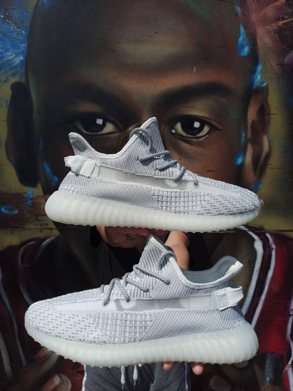 

Мужские серые кроссовки Yeezy Boost 350 обувь мужская повседневная Размеры 42,44., Серый