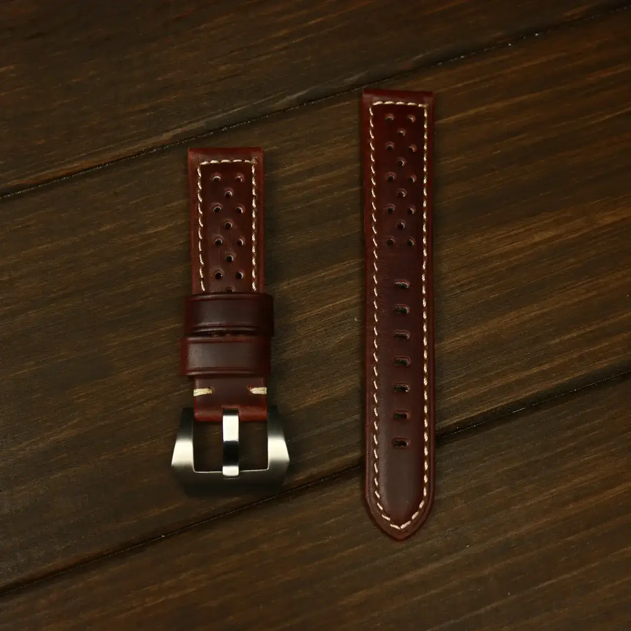 

Ремешок кожаный SL Slava Genuine Leather для наручных часов с классической застежкой