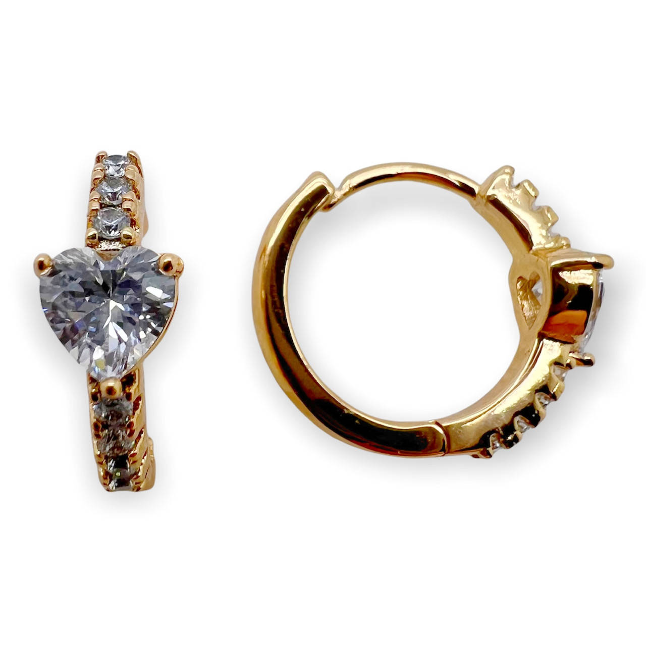 

Серьги сердечки xp. 18k