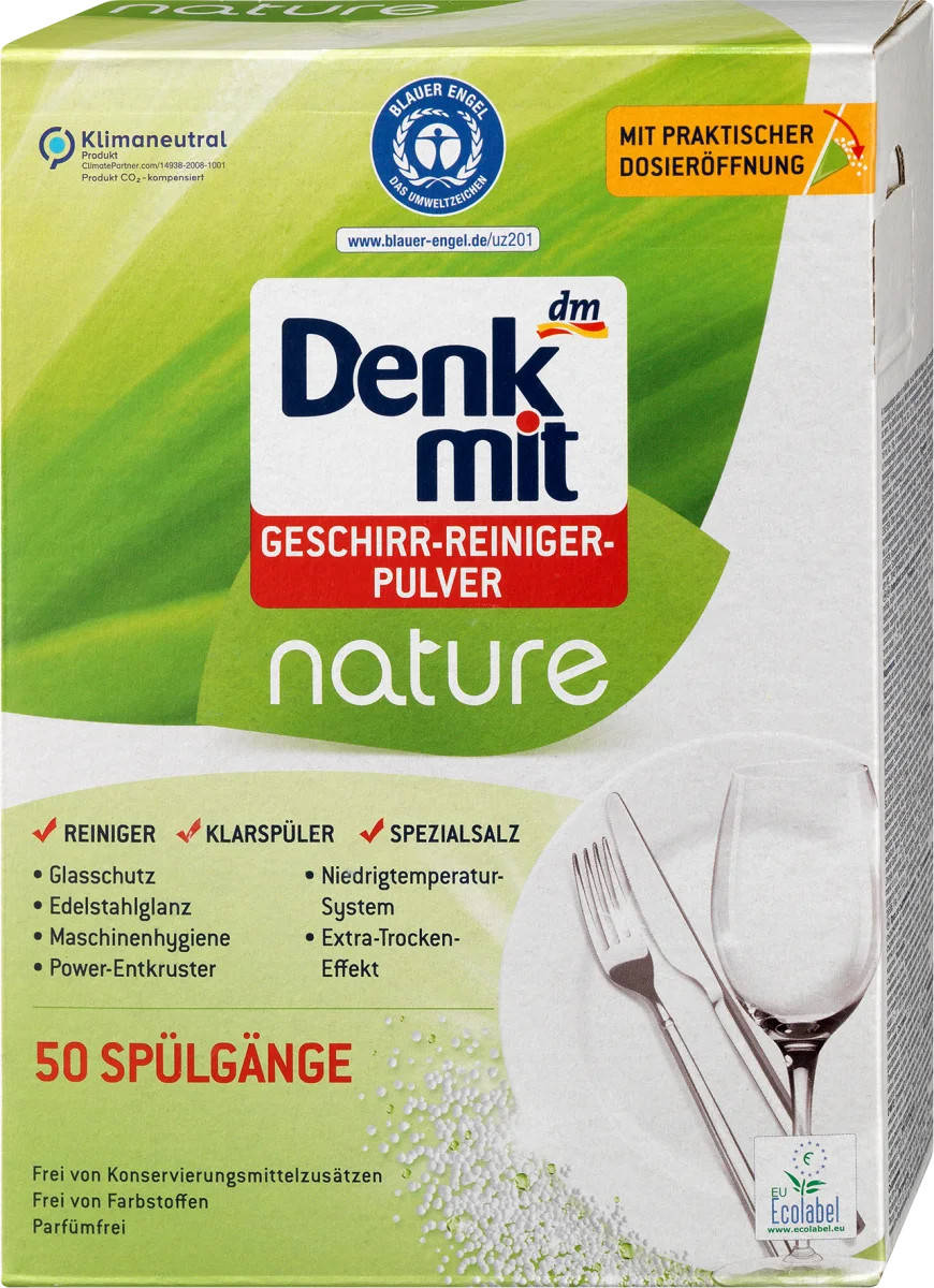 

Порошок для посудомоечной машины Denk Mit Nature 1 kg
