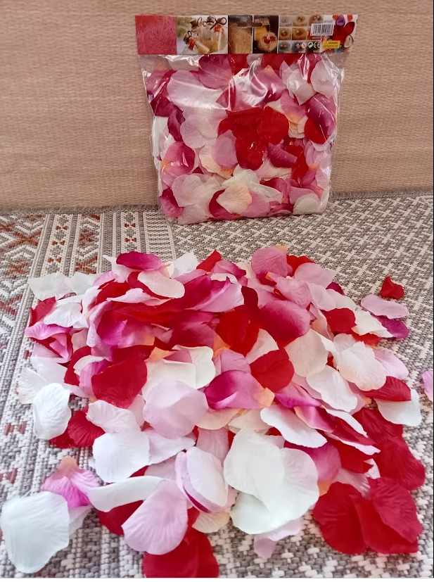 

Лепестки розы правильной формы, 50х45 мм, Разные цвета