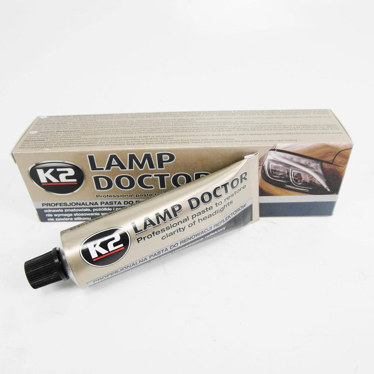 

Паста для полировки фар K2 LAMP DOCTOR 60 мл (L3050)