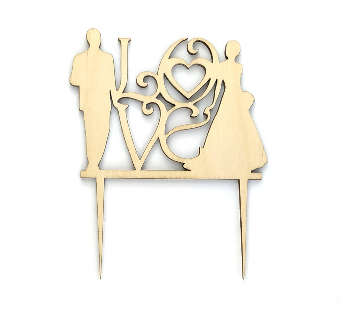

Топпер деревянный "LOVE и молодожены" 1 шт.